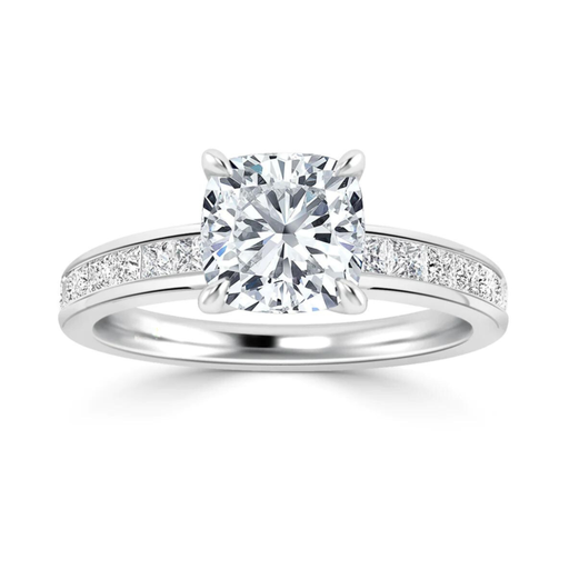  Cushion Cut Diamond Engagement Ring For Women