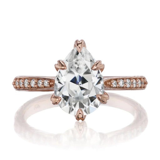  Pear Shaped Diamond Engagement Ring For Women