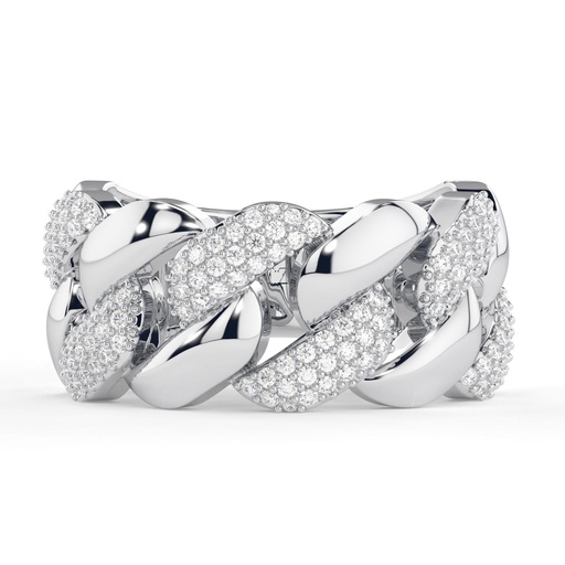 Round Cut Diamond Unique Eternity Wedding Band For Women