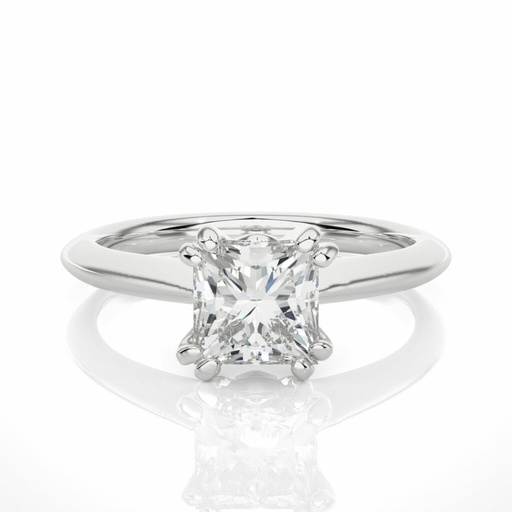  Princess Cut Diamond Prong Set Solitaire Engagement Ring For Women