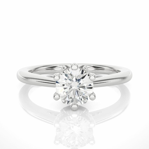  Round Cut Diamond Solitaire Engagement Ring For Women