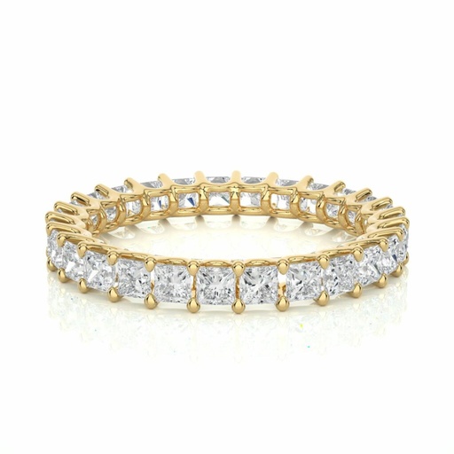 Princess Cut Diamond Prong Setting Eternity Band For Women