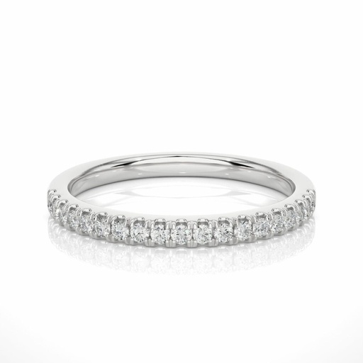  Round Diamond Half Eternity Wedding Band For Women
