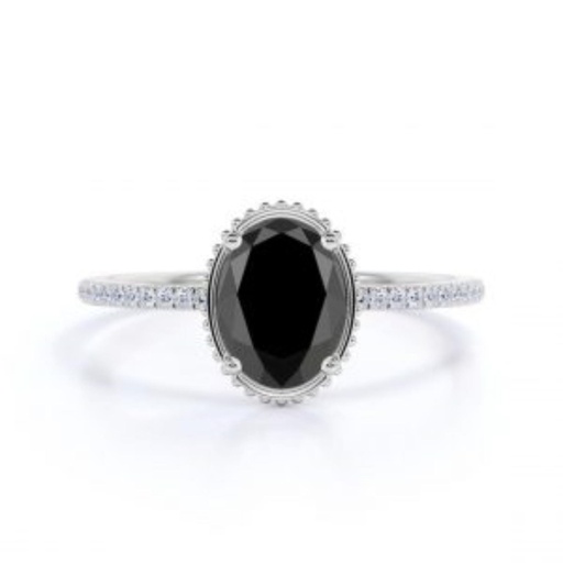 Oval Shape Diamond Engagement Ring for Women
