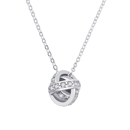 Round Cut Diamond Unique Style Necklace For Women