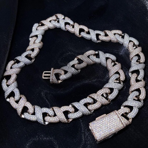  Infinity Link Moissanite Chain | VVS Hip Hop Iced Out Jewelry
