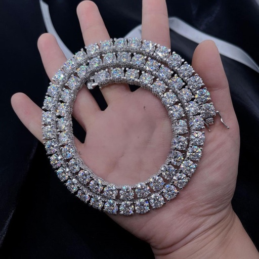  Iced Tennis Chain | Sterling Silver Hip Hop Jewelry