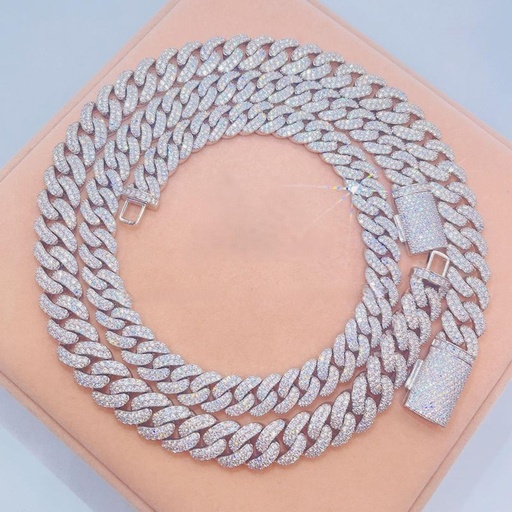  2-Row Iced  Cuban Chain | Hip Hop Jewelry