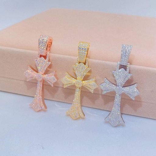  Iced Out Pendant - Sterling Silver Hip Hop Jewelry