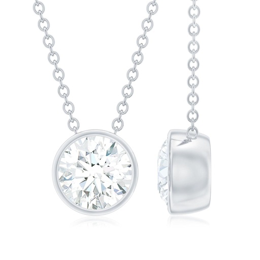 Simple Solitaire Necklace for Women 