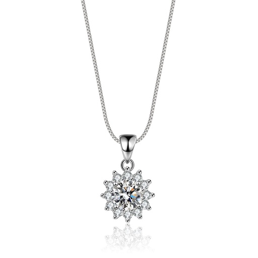 Gorgeous Moissanite Pendant Necklaces for Women 925 Sterling Silver Necklace with Diamond 18K Plated Dainty Jewelry Product details