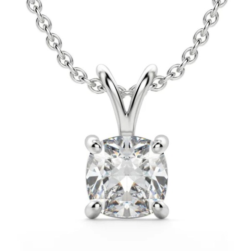 Cushion Cut Diamond Necklace For Women