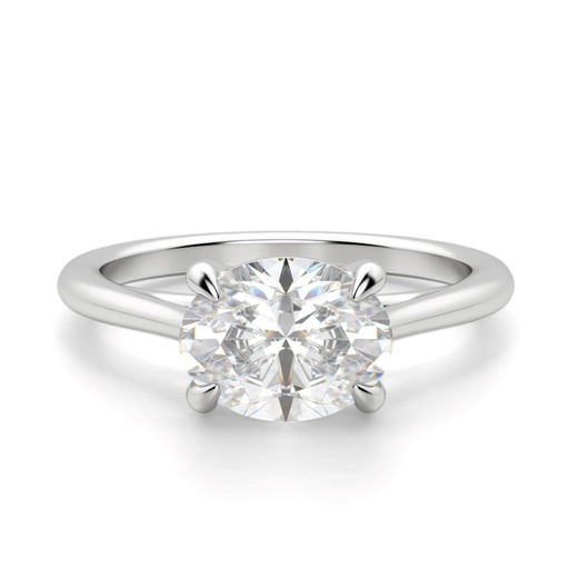 Oval Cut Diamond Solitaire Engagement Ring For Women