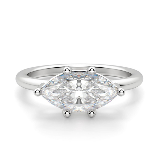 Marquise Cut Diamond Basket Set East West Ring For Women