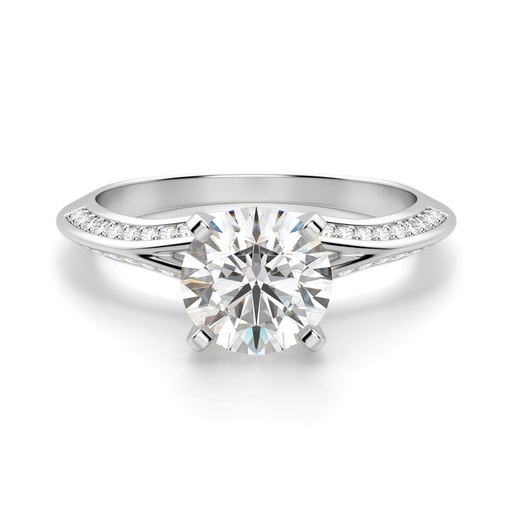 Round Cut Diamond Engagement Ring For Women