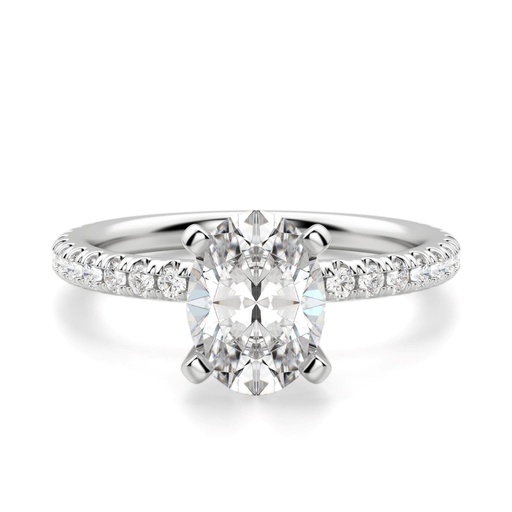 Oval Cut Stone Engagement Ring For Women