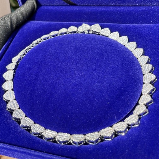 Heart Shape Diamond Hip Hop Luxury Chain Necklace