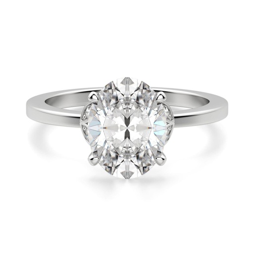 Oval Cut Diamond 5 Stone Art Deco Engagement Ring For Women