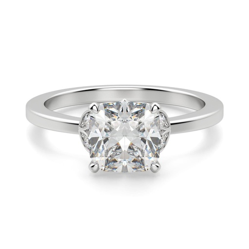 Cushion Cut Diamond Art Deco 5 Stone Engagement Ring For Women