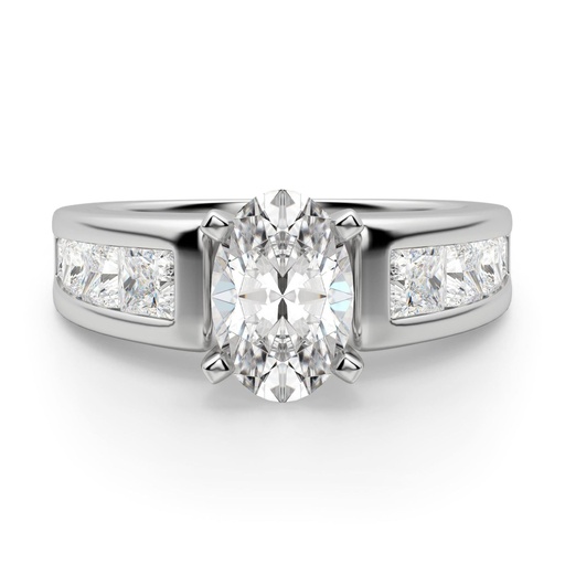 Oval Cut Diamond Vintage Engagement Ring For Women