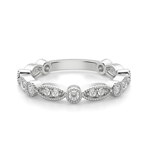 Round Cut Diamond Eternity Wedding Band for Women