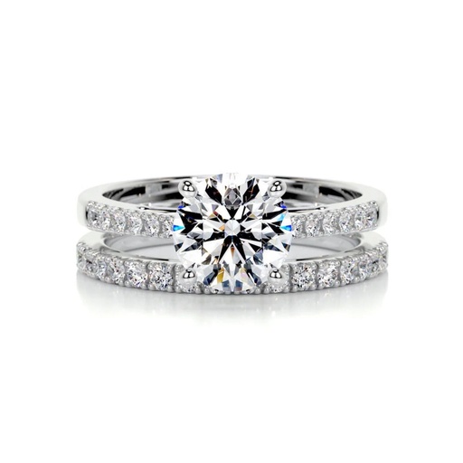 Round Diamond Bridal Set For Women