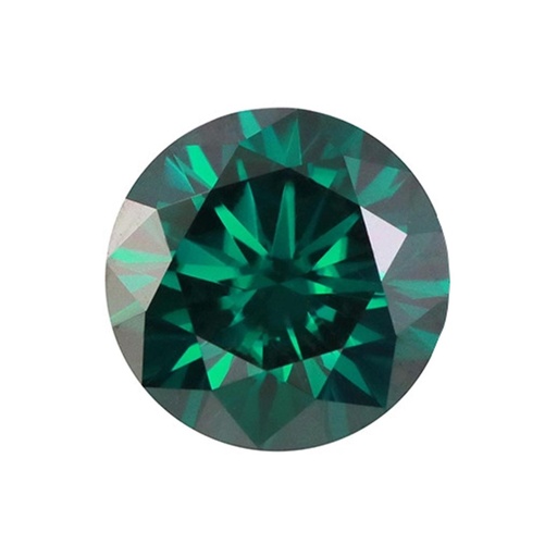 [MORDVGR17] Loose Moissanite Emerald Vivid Green Clean Round Cut 7.00 MM