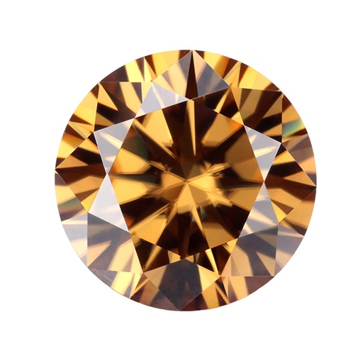 [MORDCVV111] Loose Moissanite Champagne Vivid Brown Clean Round Cut 11.00 MM