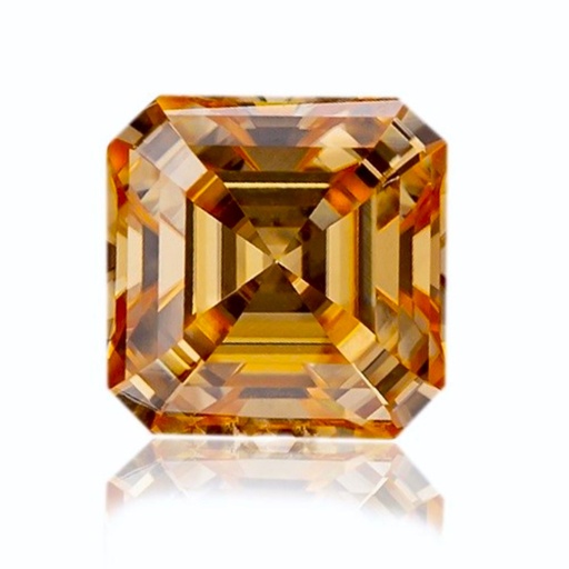Loose Moissanite Champagne Vivid Brown Clean Asscher Cut 8.00 MM