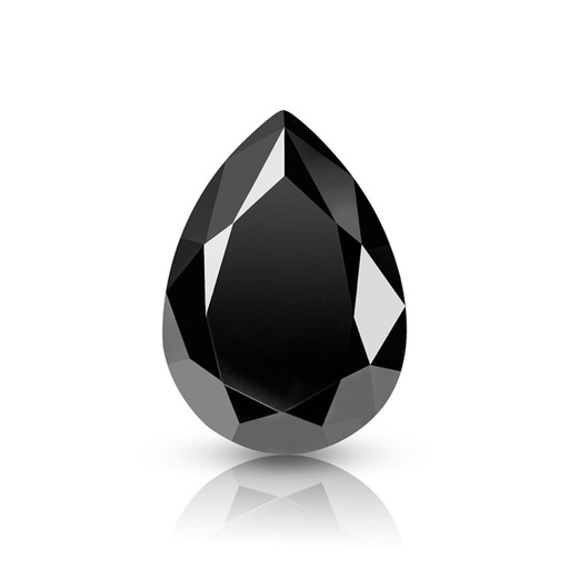 Loose Moissanite Jet Black Clean Pear Cut 18.00 x 13.00 MM