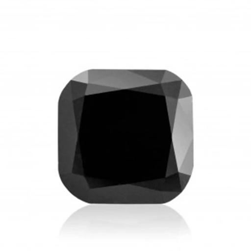 Loose Moissanite Jet Black Clean Cushion Cut 6.50 MM