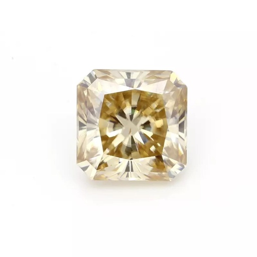 Loose Moissanite Brown Clean Square Radiant Cut 5.00 MM