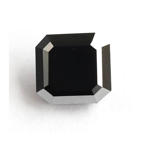 Loose Moissanite Black Clean Square Radiant Cut 6.00 MM