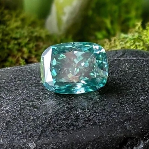 Loose Moissanite Blue Clean Elongated Cushion Cut 8.00 x 6.00 MM