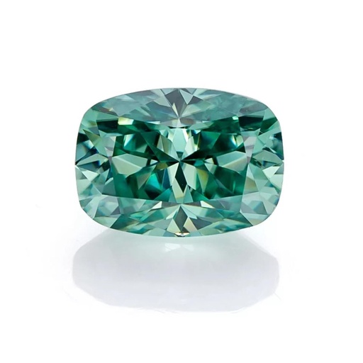 Loose Moissanite Green Clean Elongated Cushion Cut 9.00 x 7.00 MM