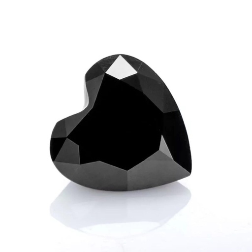 Loose Moissanite Black Clean Heart Cut 10.00 MM