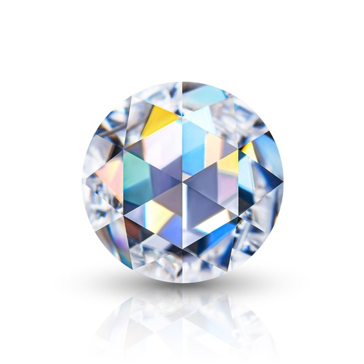 Loose Moissanite White Clean Rose Cut Round 15.00 MM