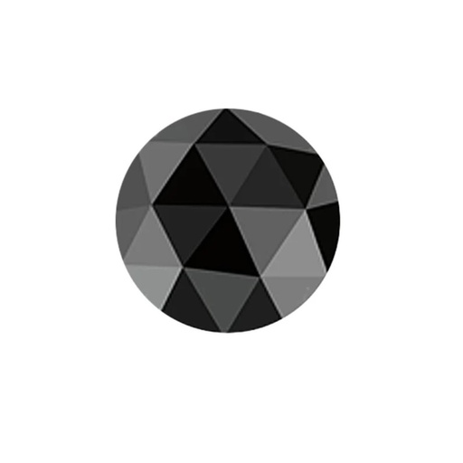 Loose Moissanite Black Clean Rose Cut Round 14.00 MM