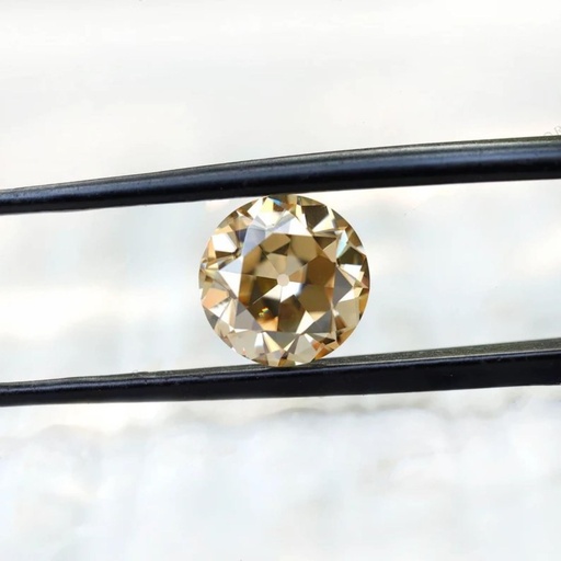 Loose Moissanite Brown Clean Old European Cut 6.00 MM