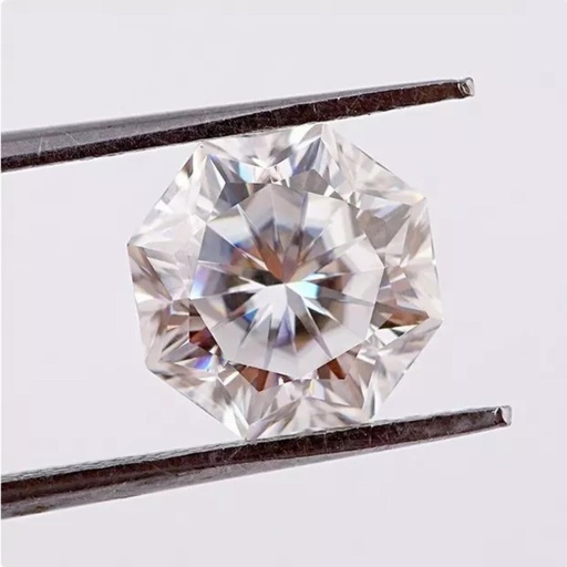 Loose Moissanite White Clean Octagon Cut 9.50 MM