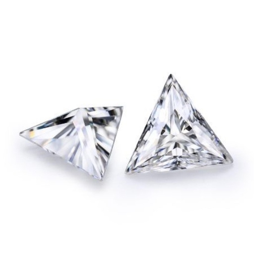 Loose Moissanite White Clean Triangle Cut 9.50 MM