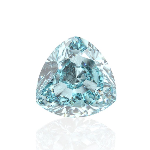 Loose Moissanite Blue Clean Trillion Cut 14.00 MM