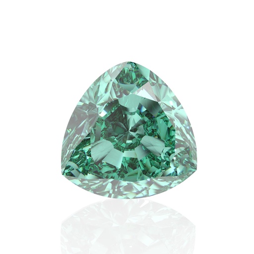 Loose Moissanite Green Clean Trillion Cut 11.00 MM