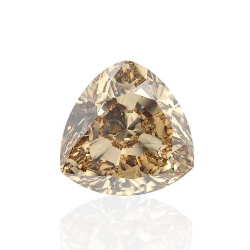 Loose Moissanite Brown Clean Trillion Cut 6.00 MM