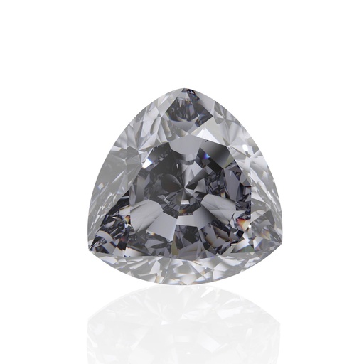 Loose Moissanite Grey Clean Trillion Cut 9.50 MM