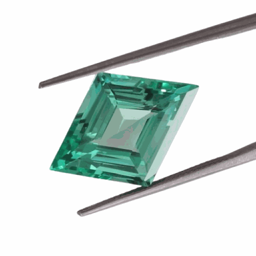 Loose Moissanite Green Clean Lozenge Cut 12.00 x 6.00 MM