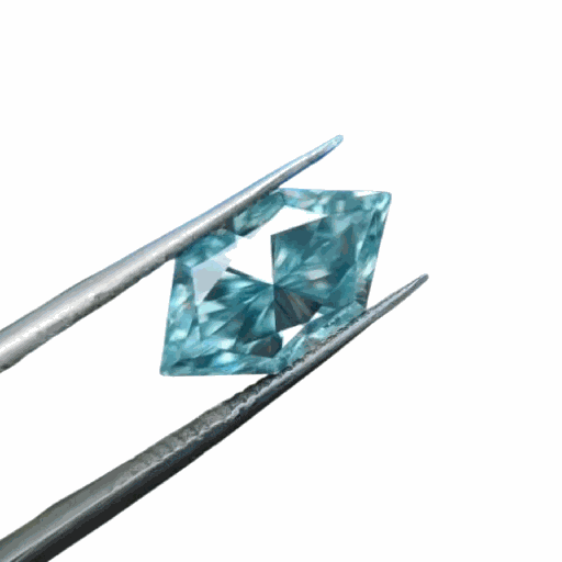 Loose Moissanite Blue Clean Dutch Marquise Cut 13.00 x 6.50 MM