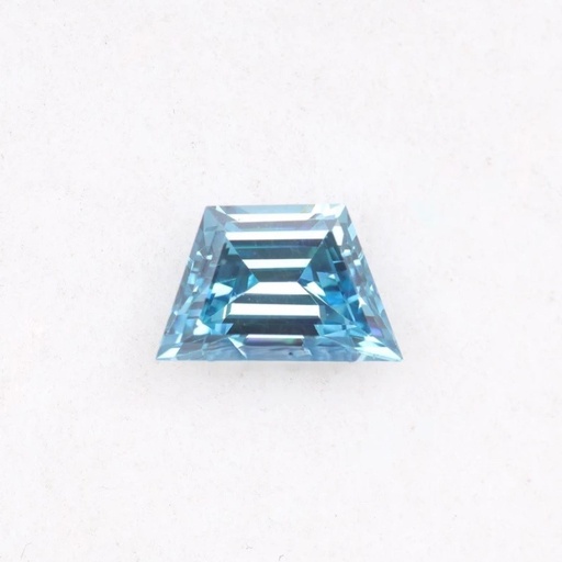Loose Moissanite Blue Clean Trapezoid Cut 7.50 x 5.20 MM