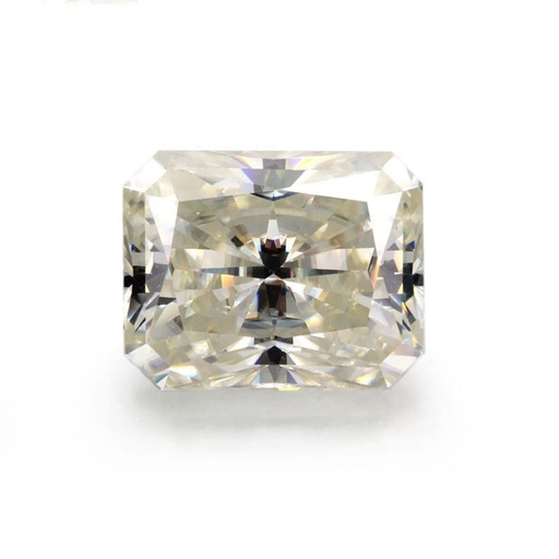Loose Moissanite Salt & Pepper Off White Clean Radiant Cut 11.00 x 9.00 MM