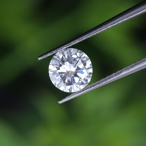 Loose Moissanite Salt & Pepper White Clean Round Cut 7.00 MM